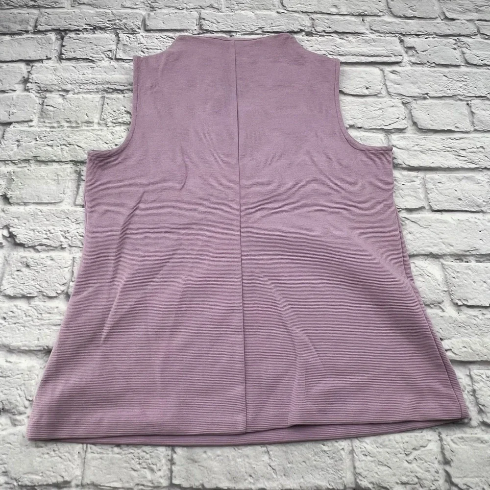 Talbots Lavender Ribbed Tank Top - Picture 8 of 8